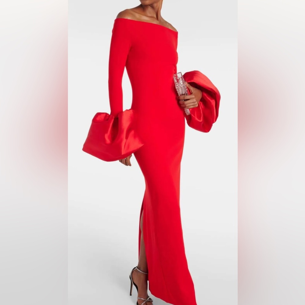 Elegant Red Evening Gown club London